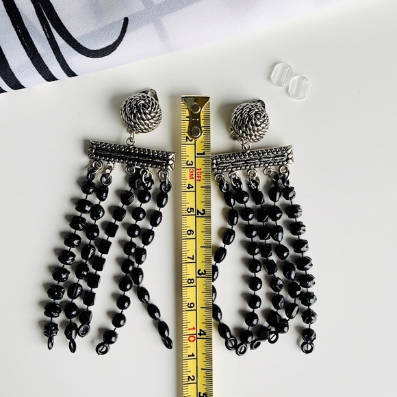 Vintage West Germany funky dangle clip earrings - Picture 6 of 6